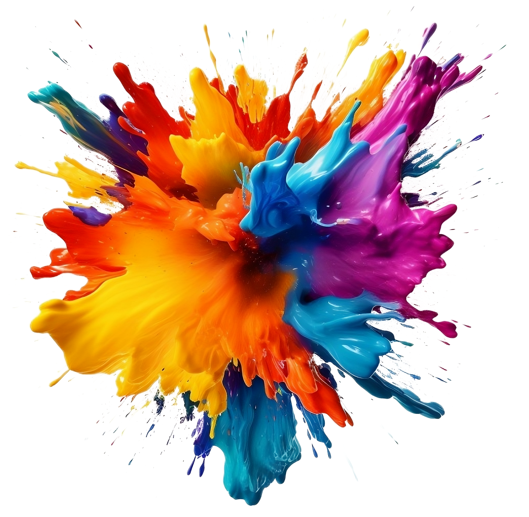 Une explosion de peinture