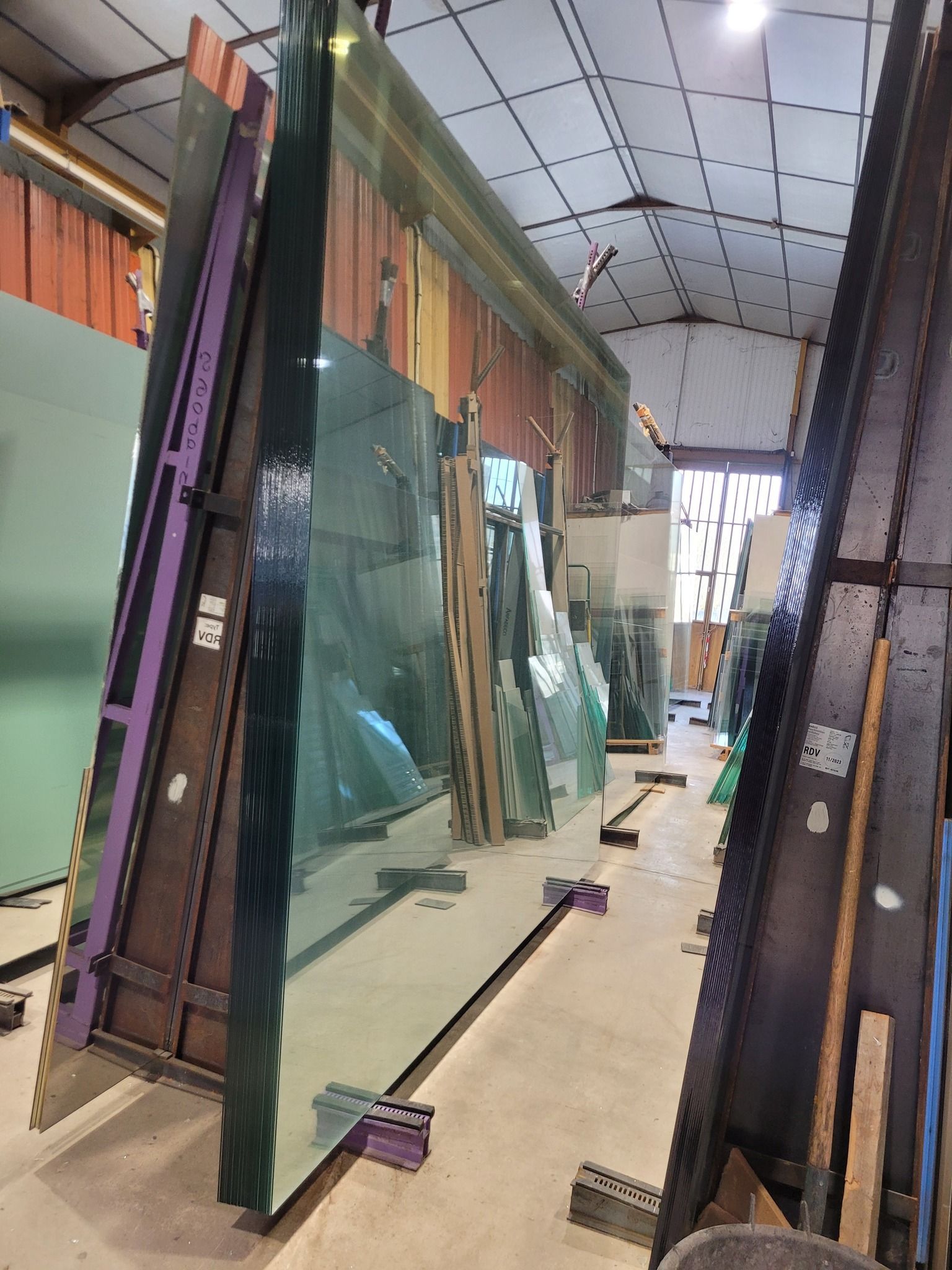 Lieu de stockage du verre
