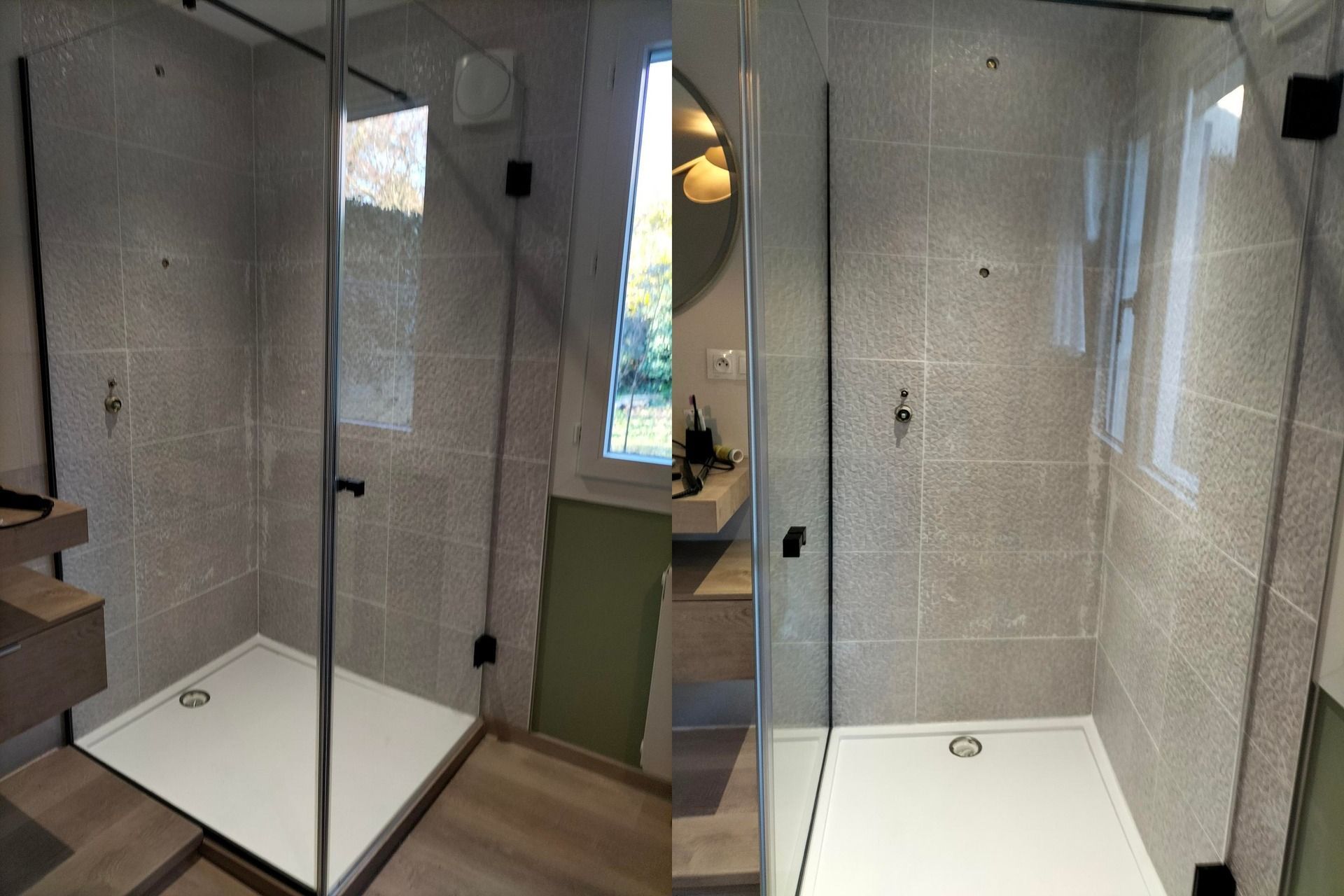 Parois de douche en verre