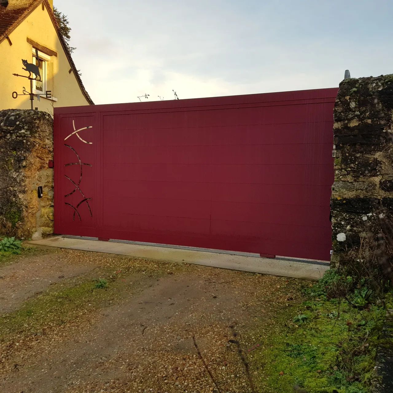 Portail CITY PLEIN BREDOK rouge