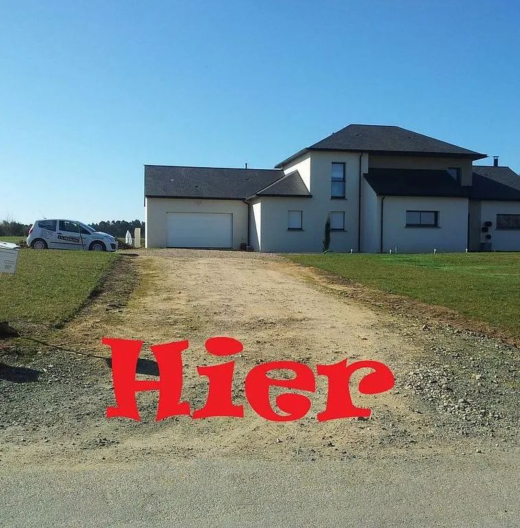 Avant-après pose de portail - Avant