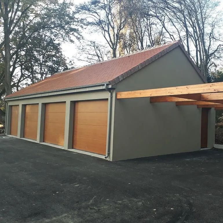 Porte de garage sectionnelle HÖRMANN bois