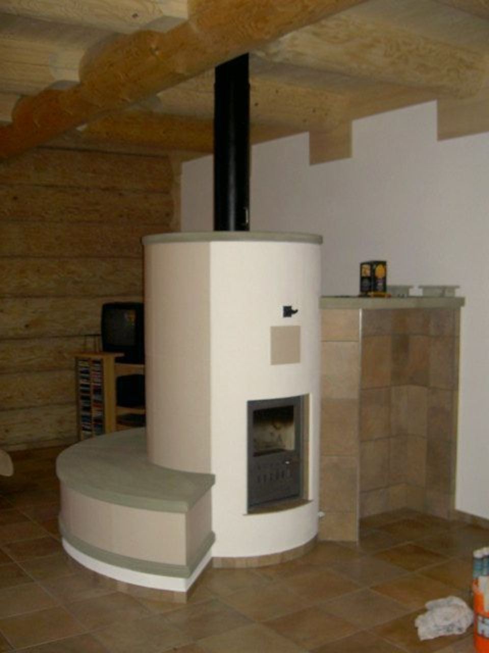 Kachelofen, modern, Ofen Perlen