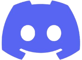 Logotipo azul de Discord con una cara sonriente estilizada de mando de videojuegos