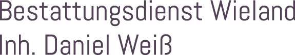 Bestattungsdienst Wieland Inh. Daniel Wei&szlig; | Satteldorf | Logo