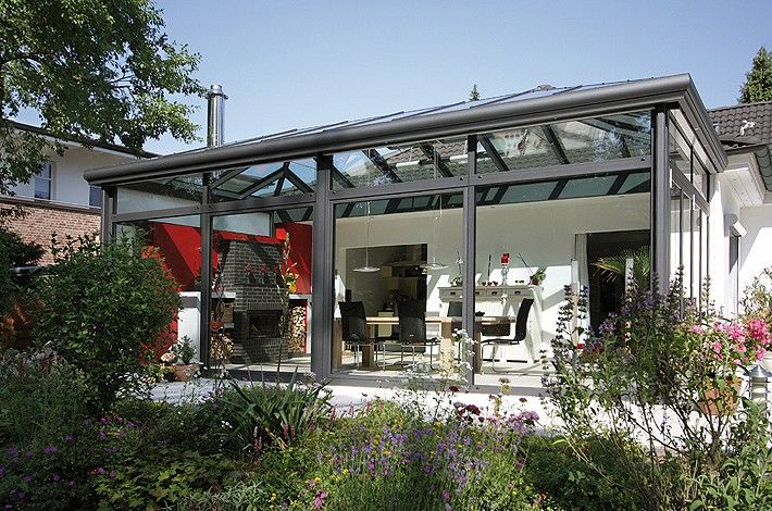 Überdachte Terrasse