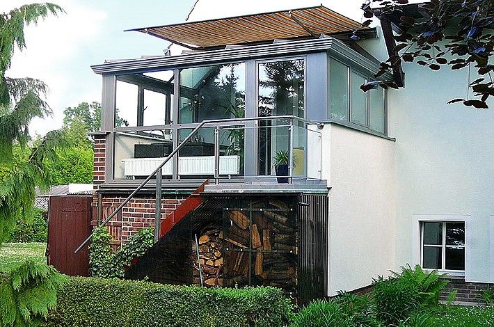 Moderne Wintergartenkonzeption