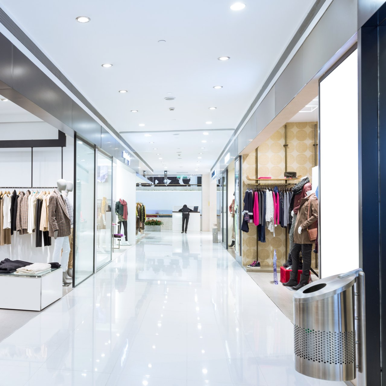 Couloir d'un grand magasin