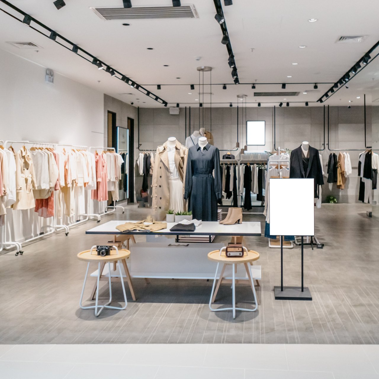 Intérieur d'une boutique de luxe