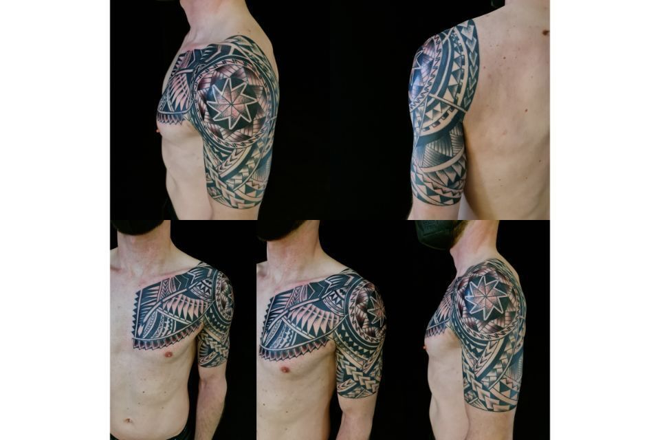 Geometrisches Tattoo von  voodoo Island Tattoo