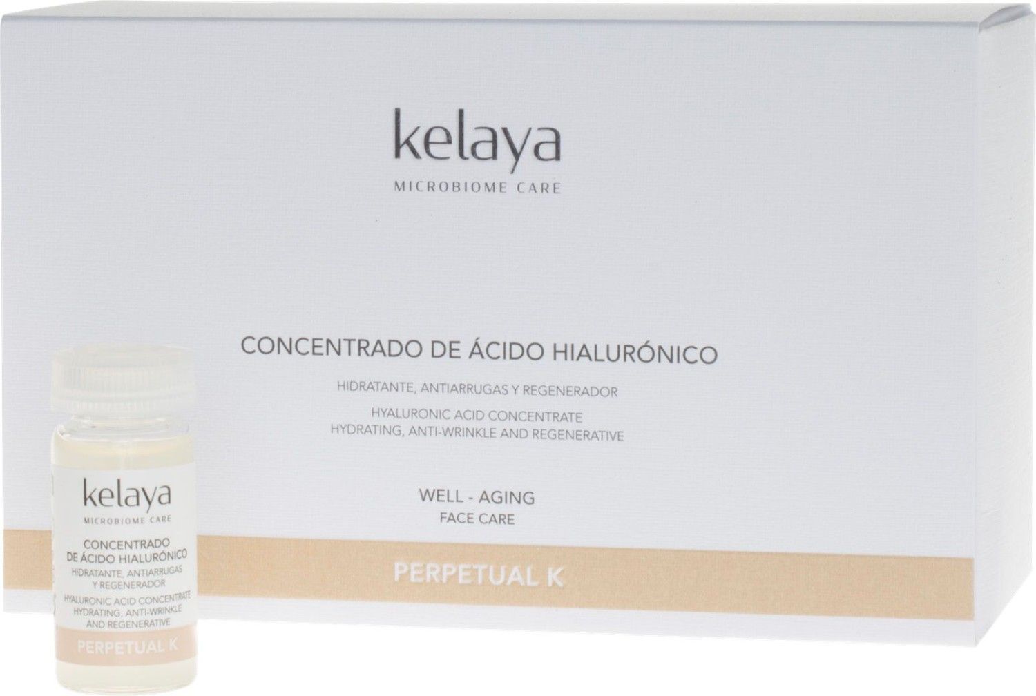 Un tubo blanco de crema facial Kelaya