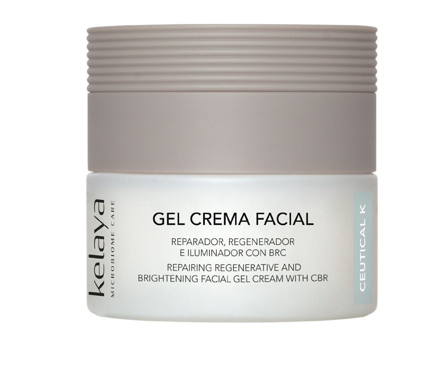 Un tarro blanco de crema en gel Kelaya Ceutical K 
