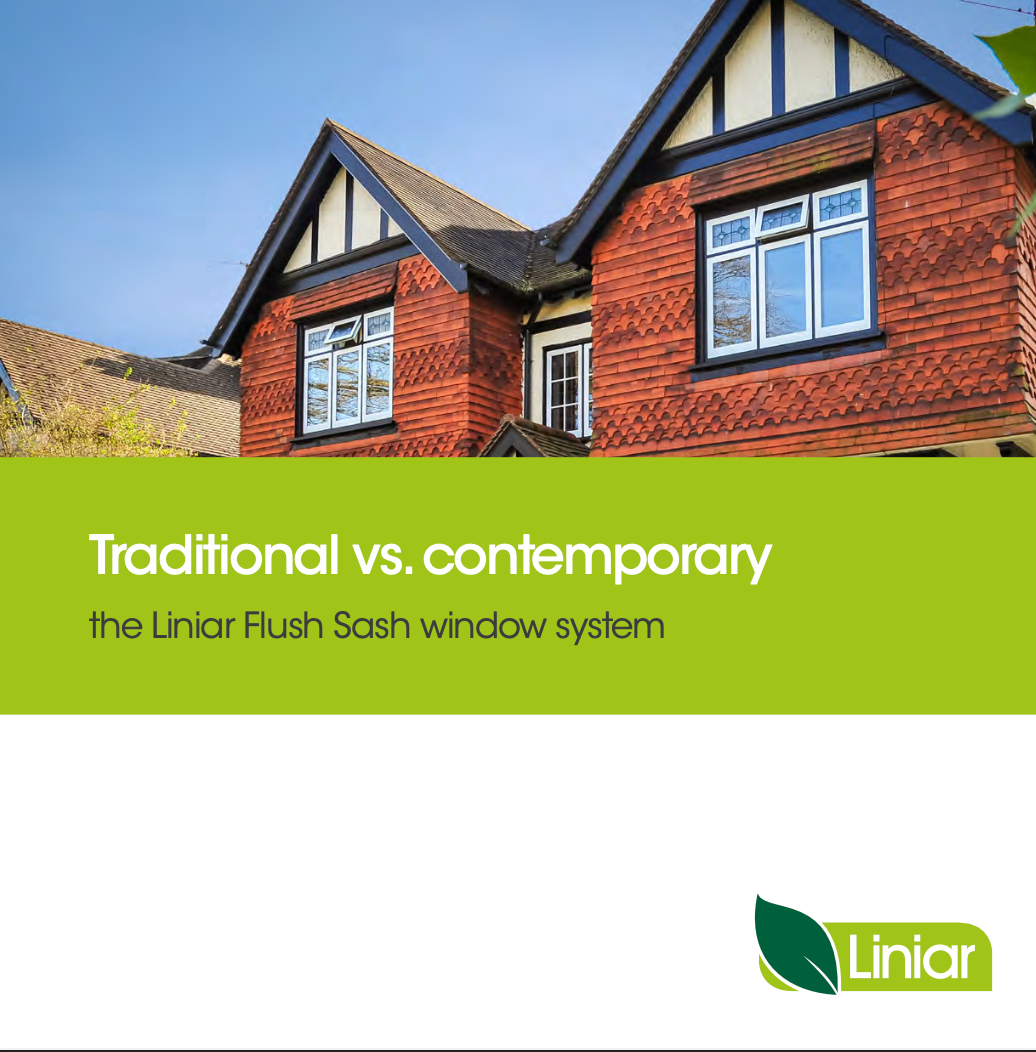 A brochure for a traditional vs. contemporary window system