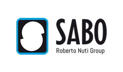 El logotipo de Sabo Roberto Nutri Group es negro y azul.