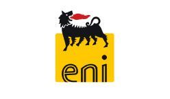 El logotipo de Eni es un perro negro sobre un fondo amarillo.