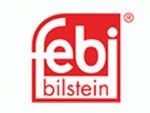 Un logotipo rojo y blanco de Febi Bilstein sobre un fondo blanco.