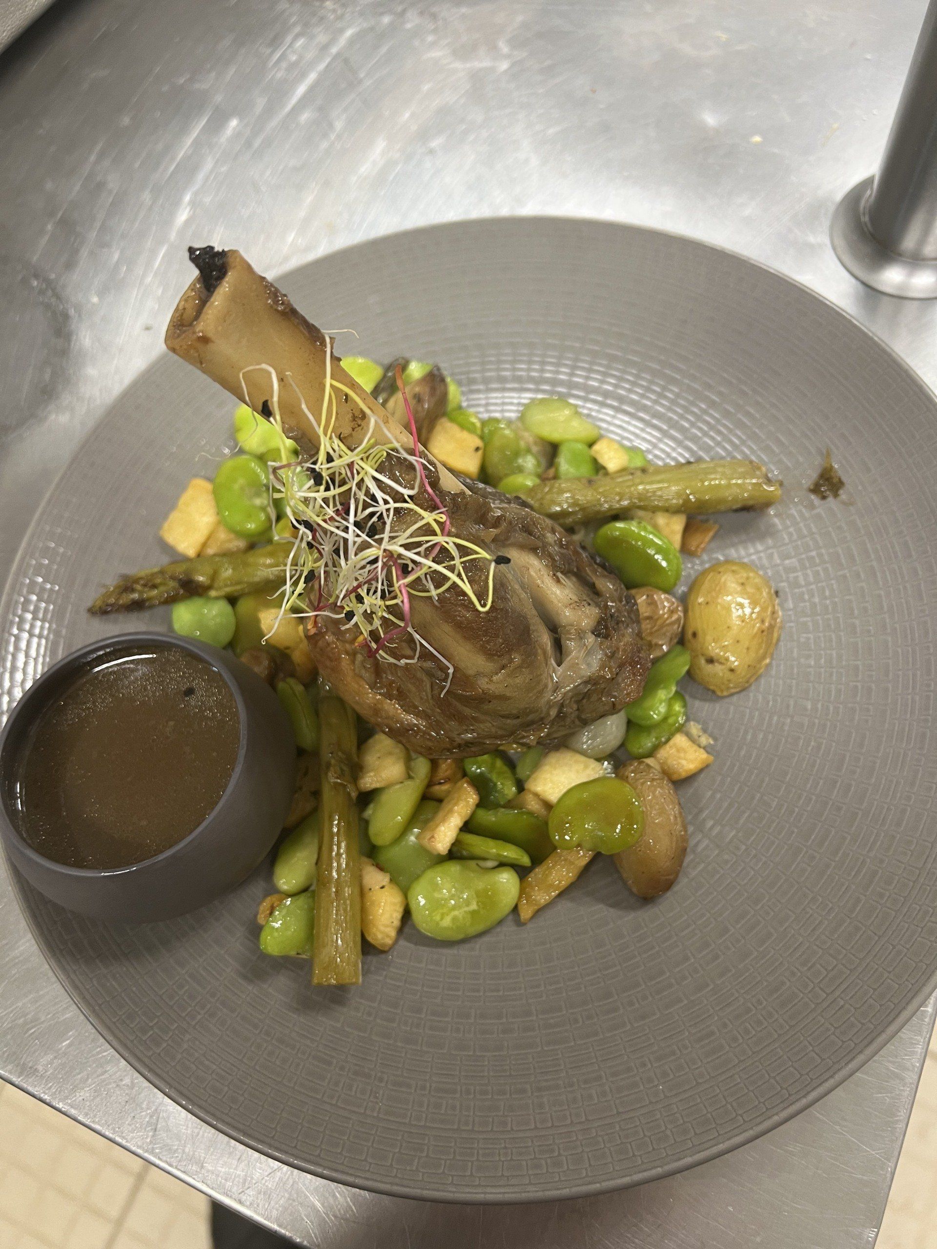 Agneau et légumes