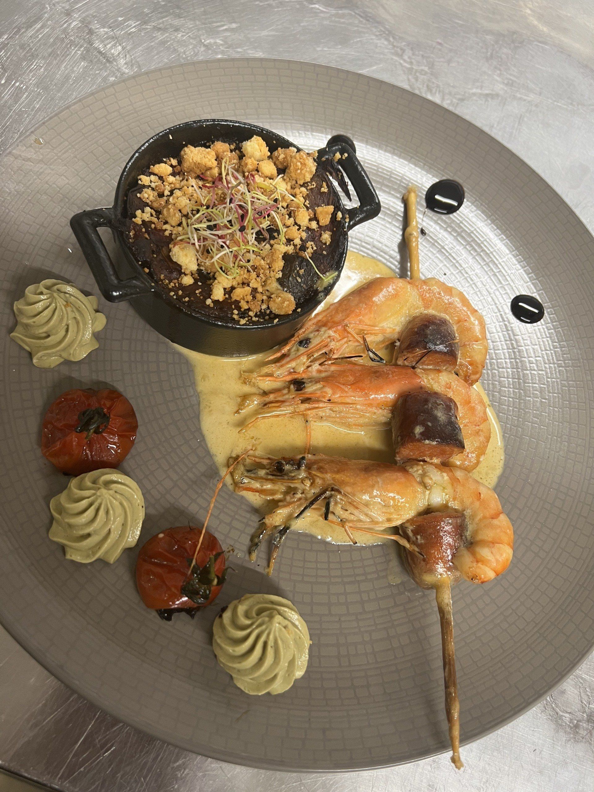 Brochette de crevettes