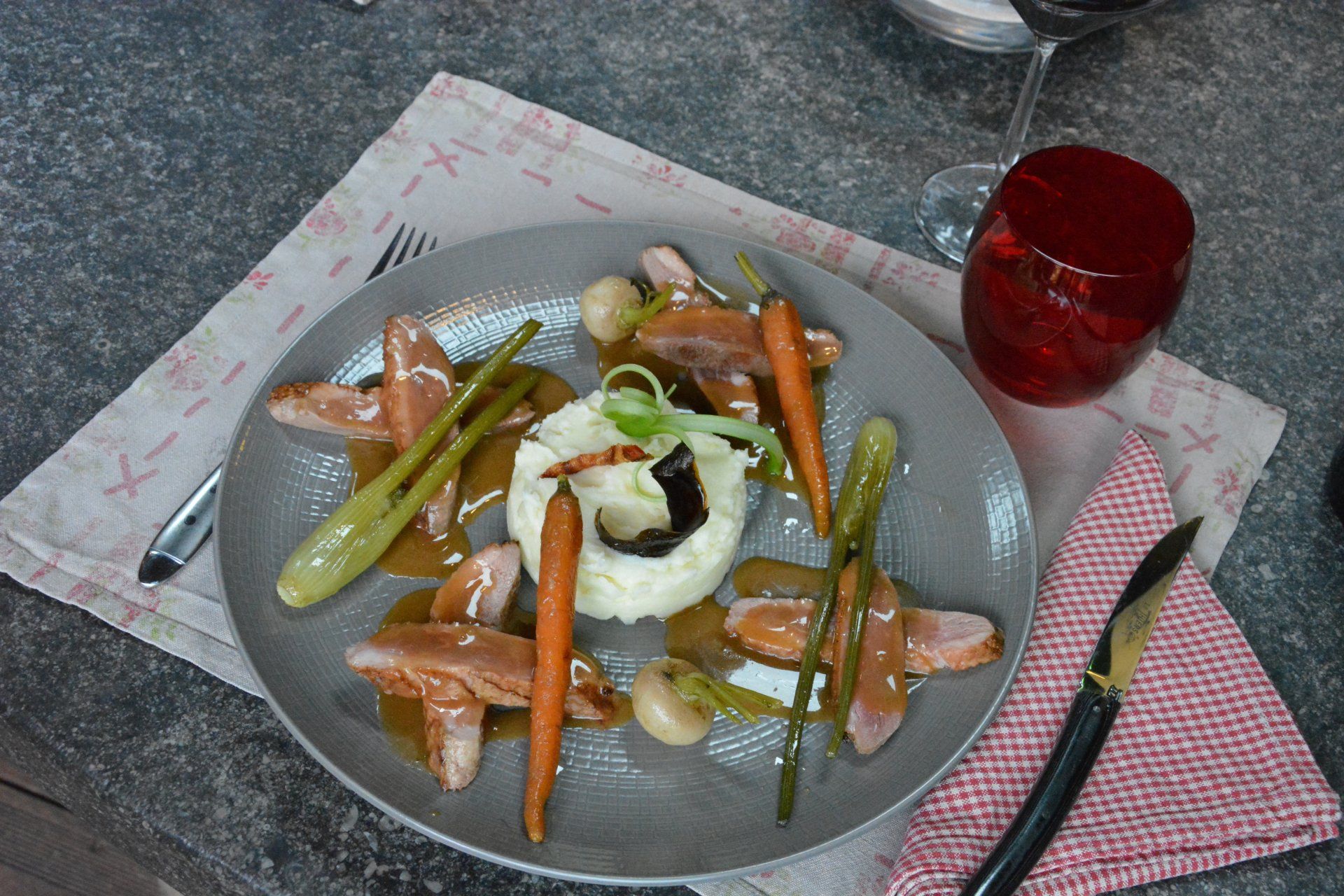 Entrée carottes glacées