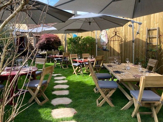 Espace vert du restaurant