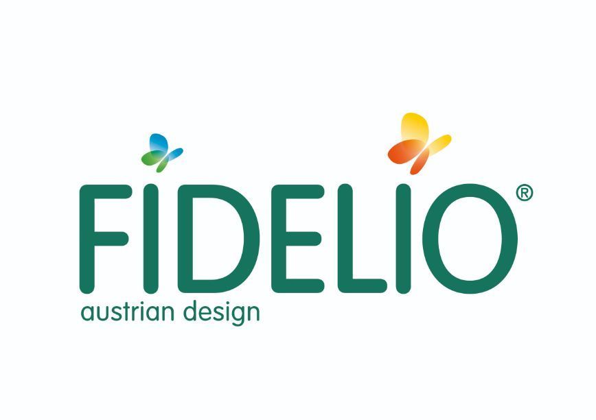 Ein grünes Logo für fidelio austrian design