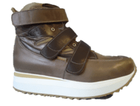 Schnürung ersetzt durch Klettverschluss und Beinlängenausgleich