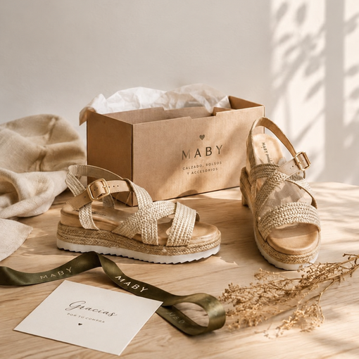 Zapatos de vestir marrones para hombre y tacones negros para mujer sobre fondo blanco