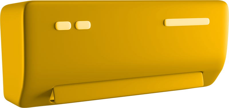 Illustration 3D d'une climatisation