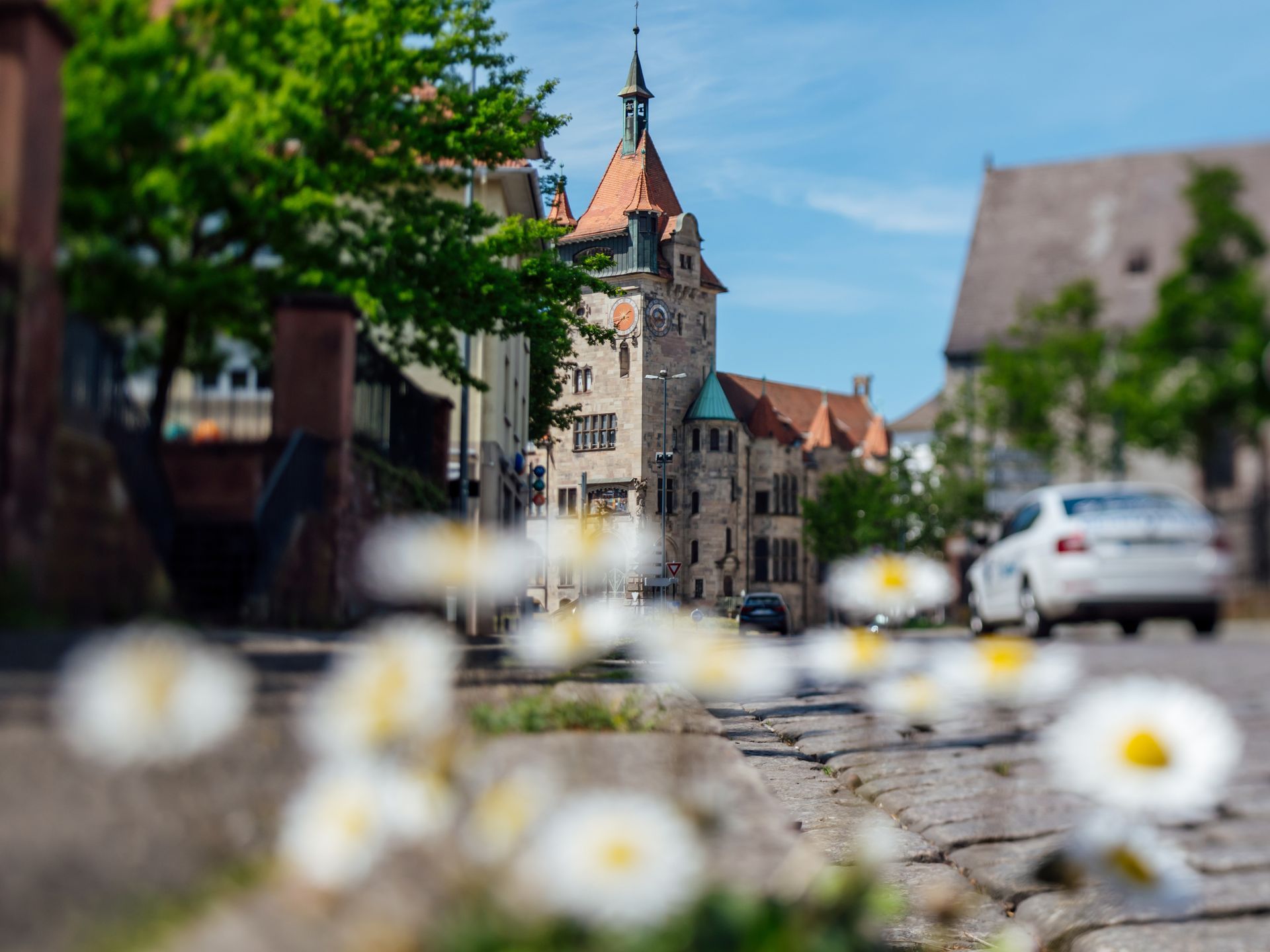 Vue sur l'église de Haguenau