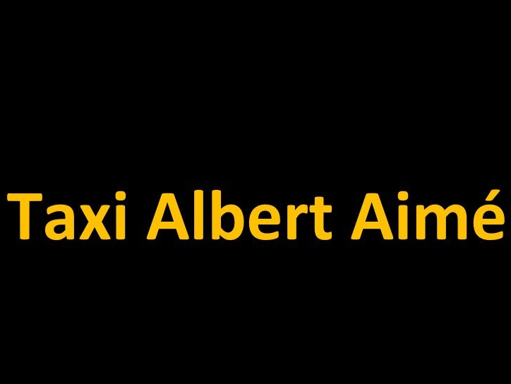 Logo Taxi Albert Aimé