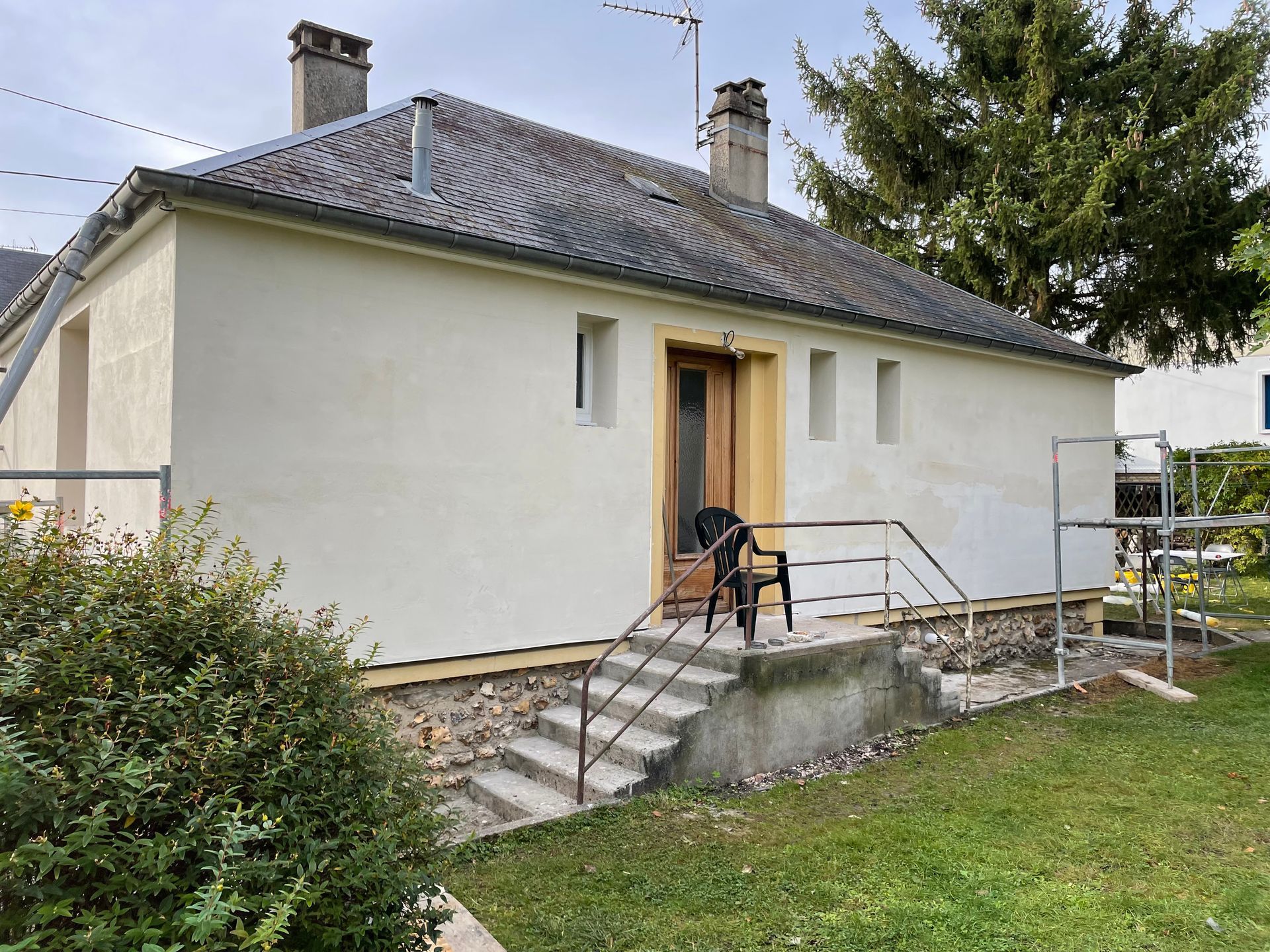 Une maison isolée par l'extérieur