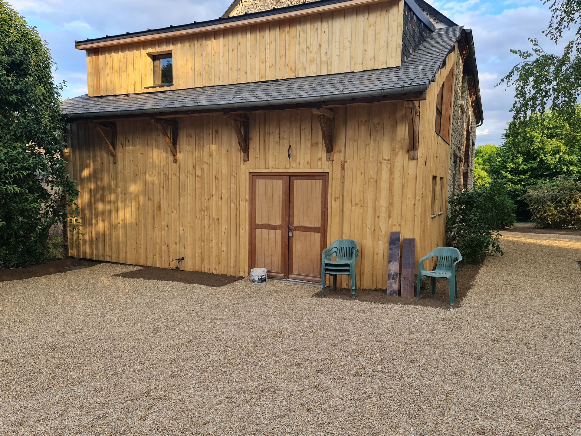 Une extension en bois