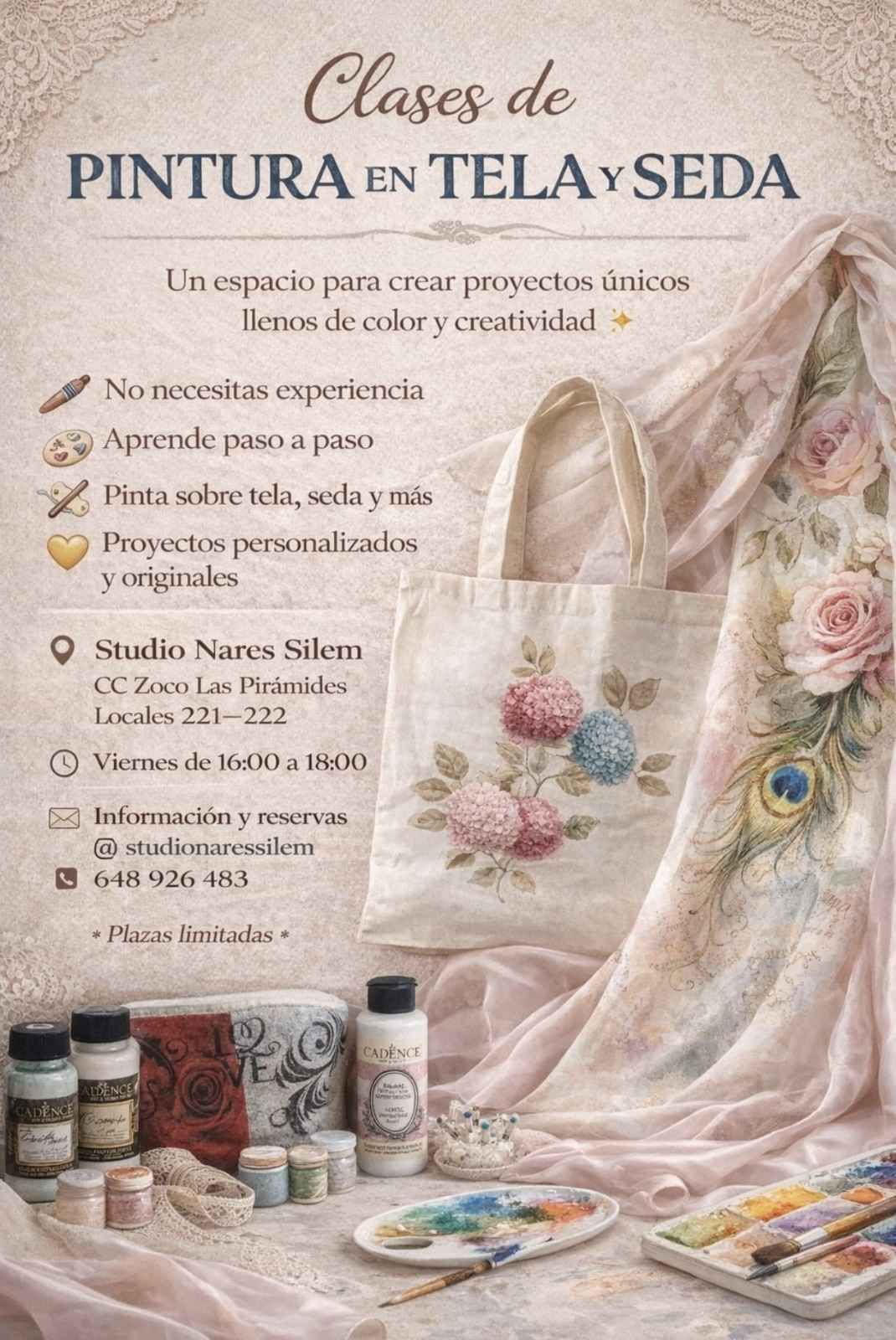 Folleto informativo sobre los cursos de sastrería y costura que se imparten