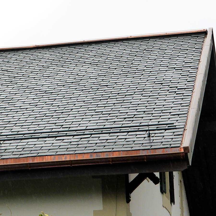 A roof with a lot of shingles on it