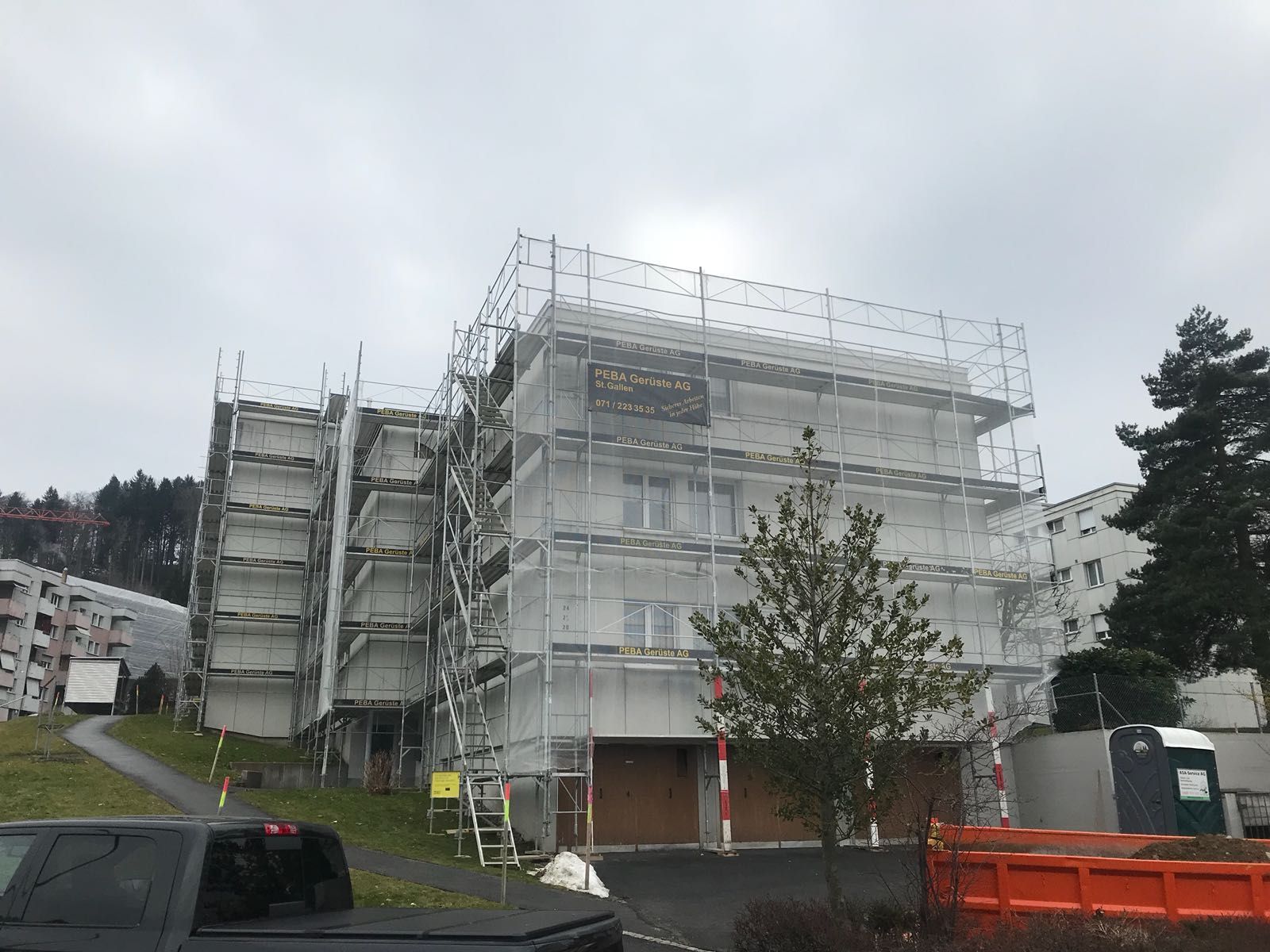 Fuchsenstrasse St. Gallen - PEBA Gerüste AG – Schaffhausen