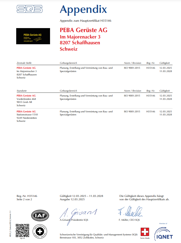 PEBA Gerüste AG
