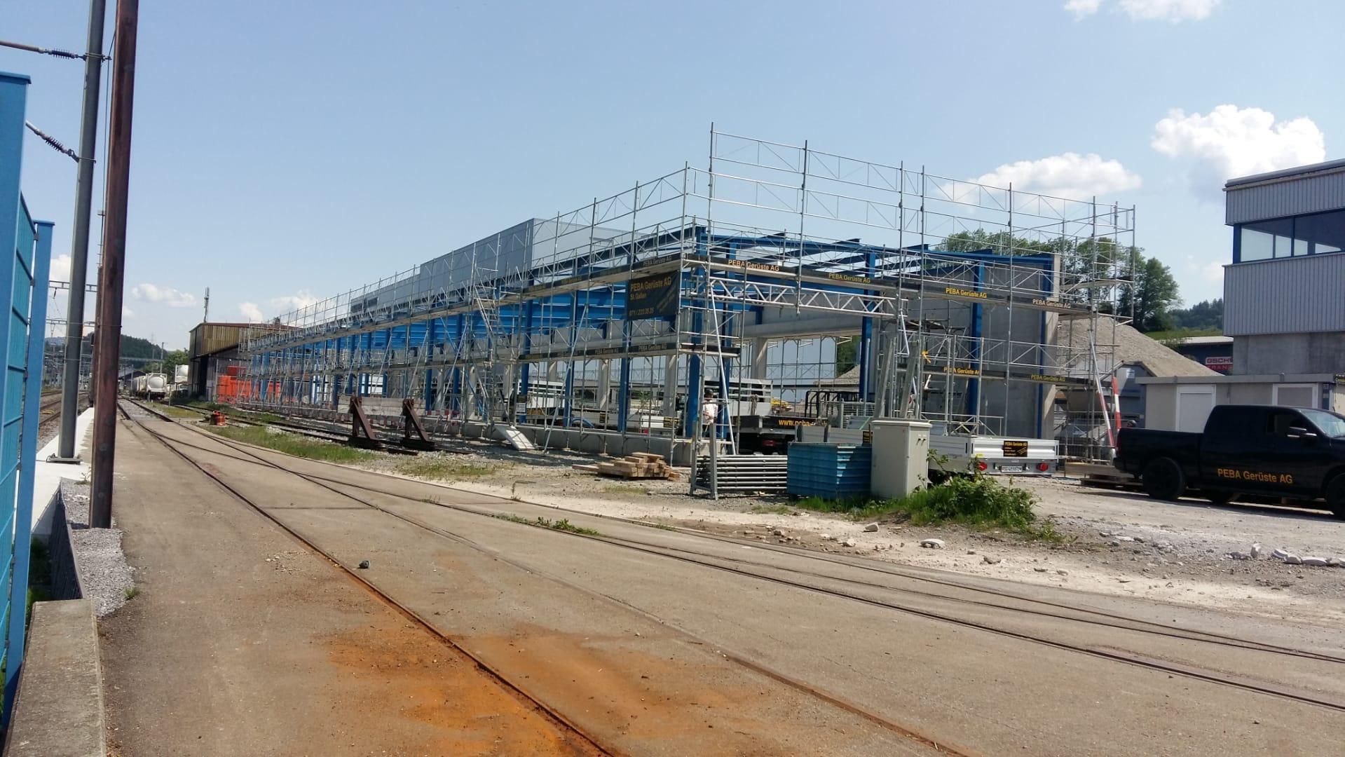 Industrie/Hallen Gerüste - PEBA Gerüste AG – Schaffhausen