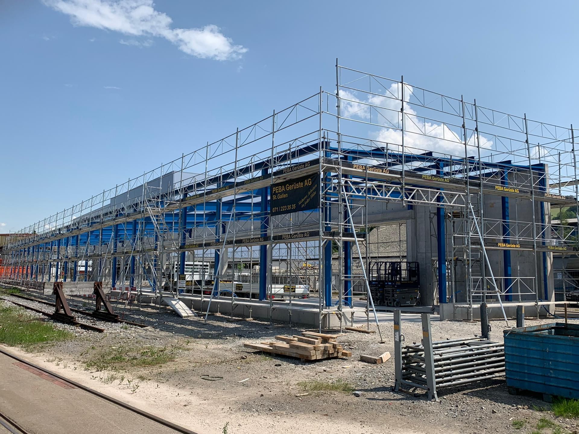 Industrie/Hallen Gerüste - PEBA Gerüste AG – Schaffhausen