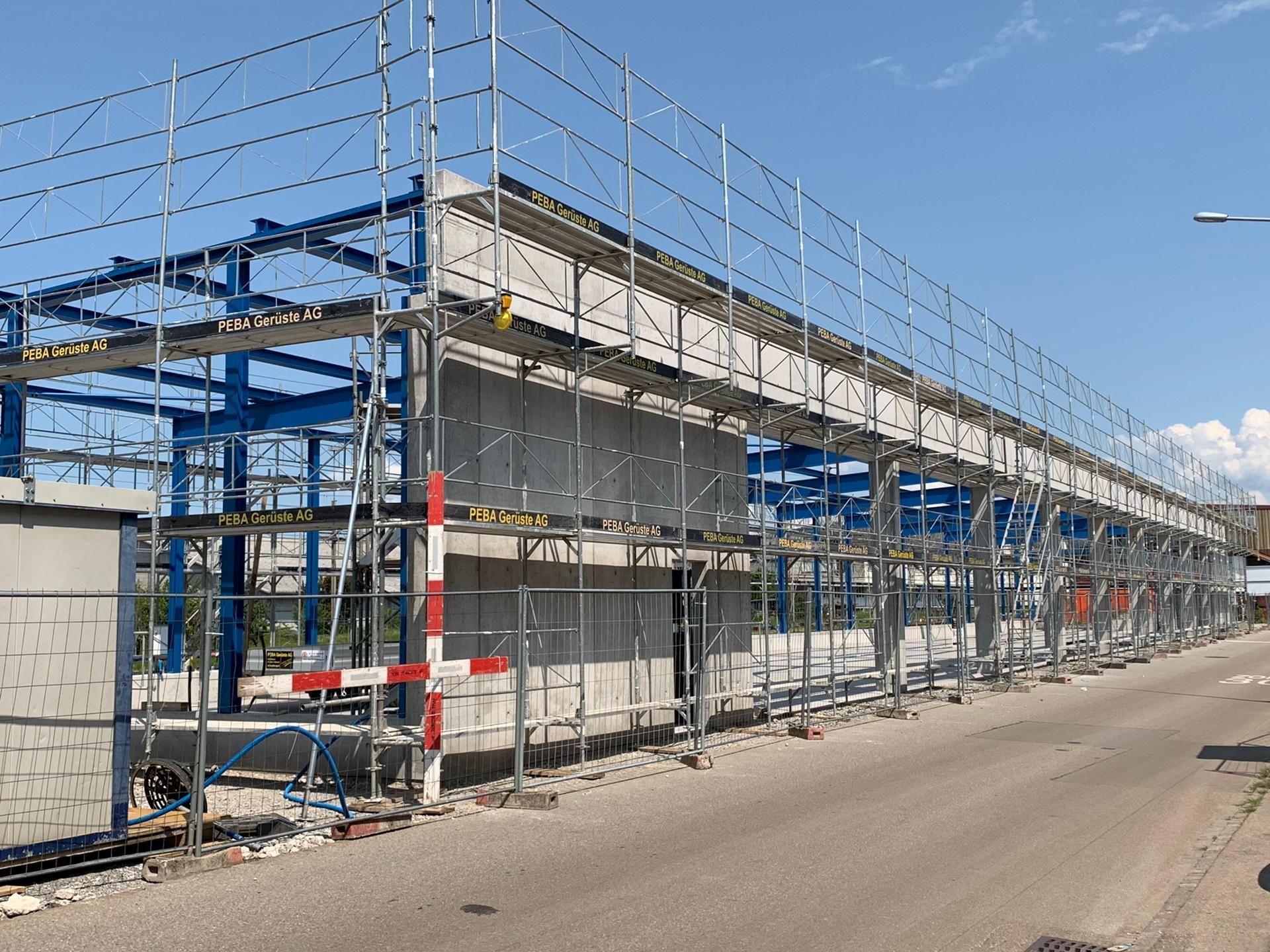 Industrie/Hallen Gerüste - PEBA Gerüste AG – Schaffhausen