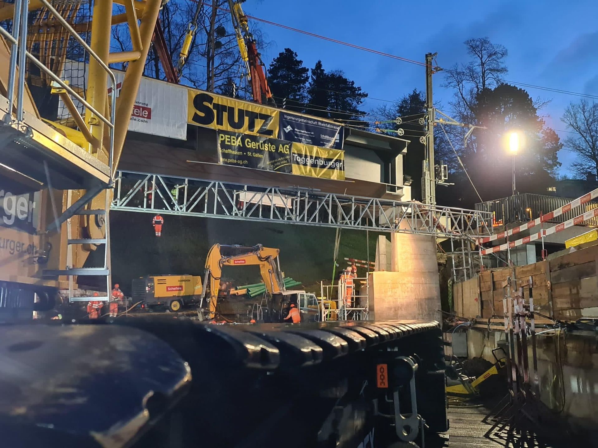 Kabelführungen, Passarellen Gerüste - PEBA Gerüste AG – Schaffhausen