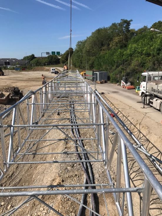 Kabelführungen, Passarellen Gerüste - PEBA Gerüste AG – Schaffhausen
