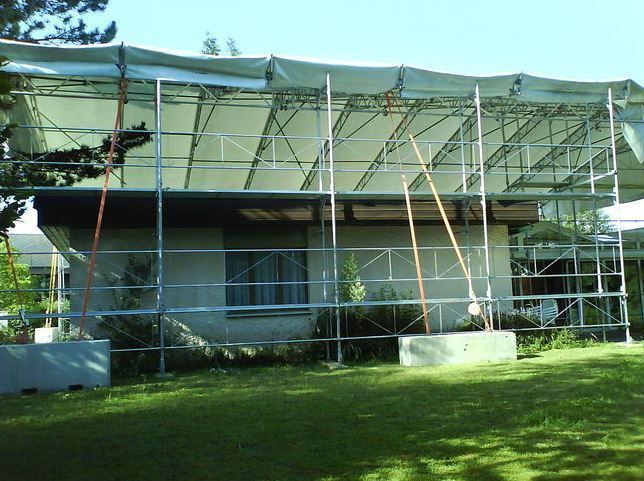 Notdächer - PEBA Gerüste AG – Schaffhausen