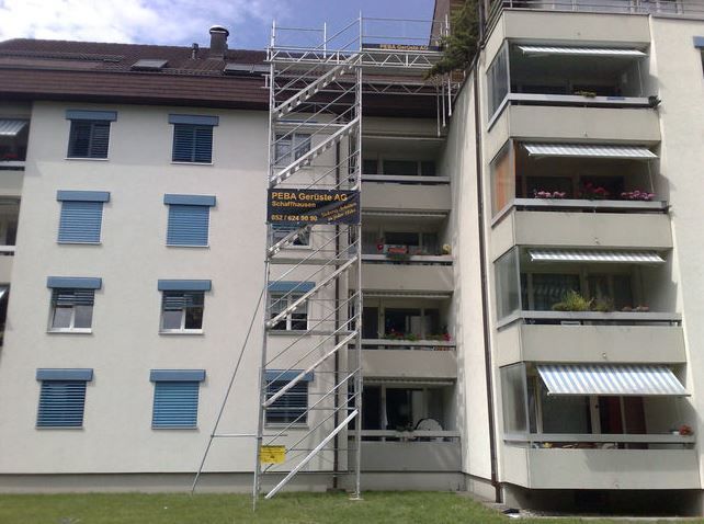 Treppentürme - PEBA Gerüste AG – Schaffhausen