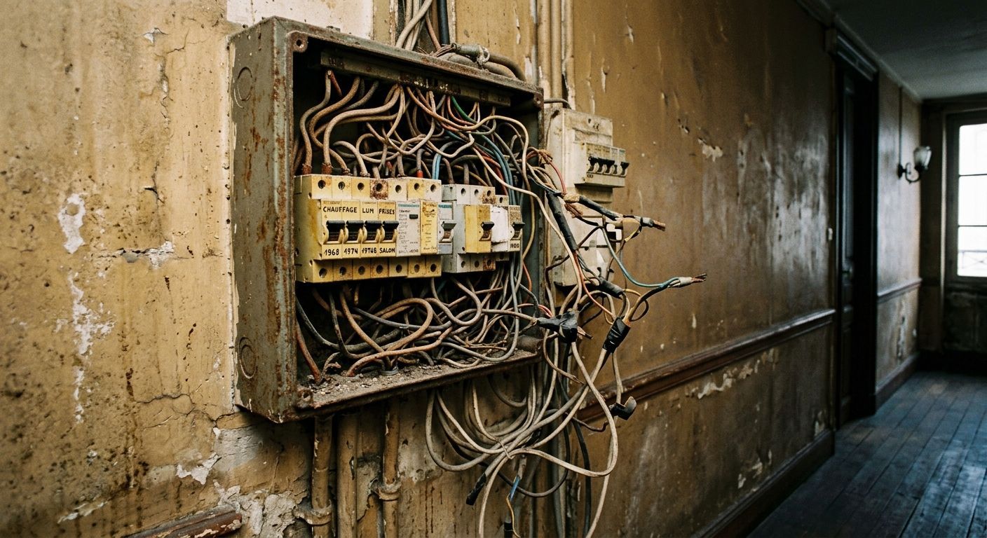 Câblage électrique et tableau de disjoncteurs