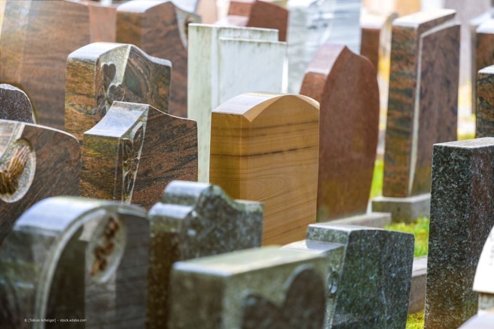 von David Michalik gefertigte Grabsteine