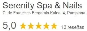 Serenity Spa and Nails tiene una calificación de 5.0 estrellas.