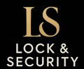 Logotipo de Lock & Security, que presenta "LS" en dorado sobre fondo negro y "LOCK & SECURITY" en blanco debajo.