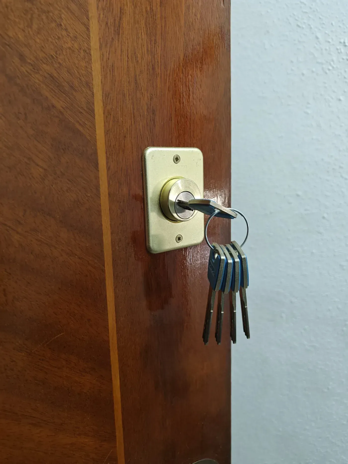 Imagen de una puerta siendo abierta por un cerrajero