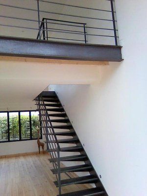 Escalier et garde-corps finition brute