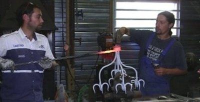 Travail du fer à chaud